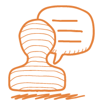 icono tapon hablando